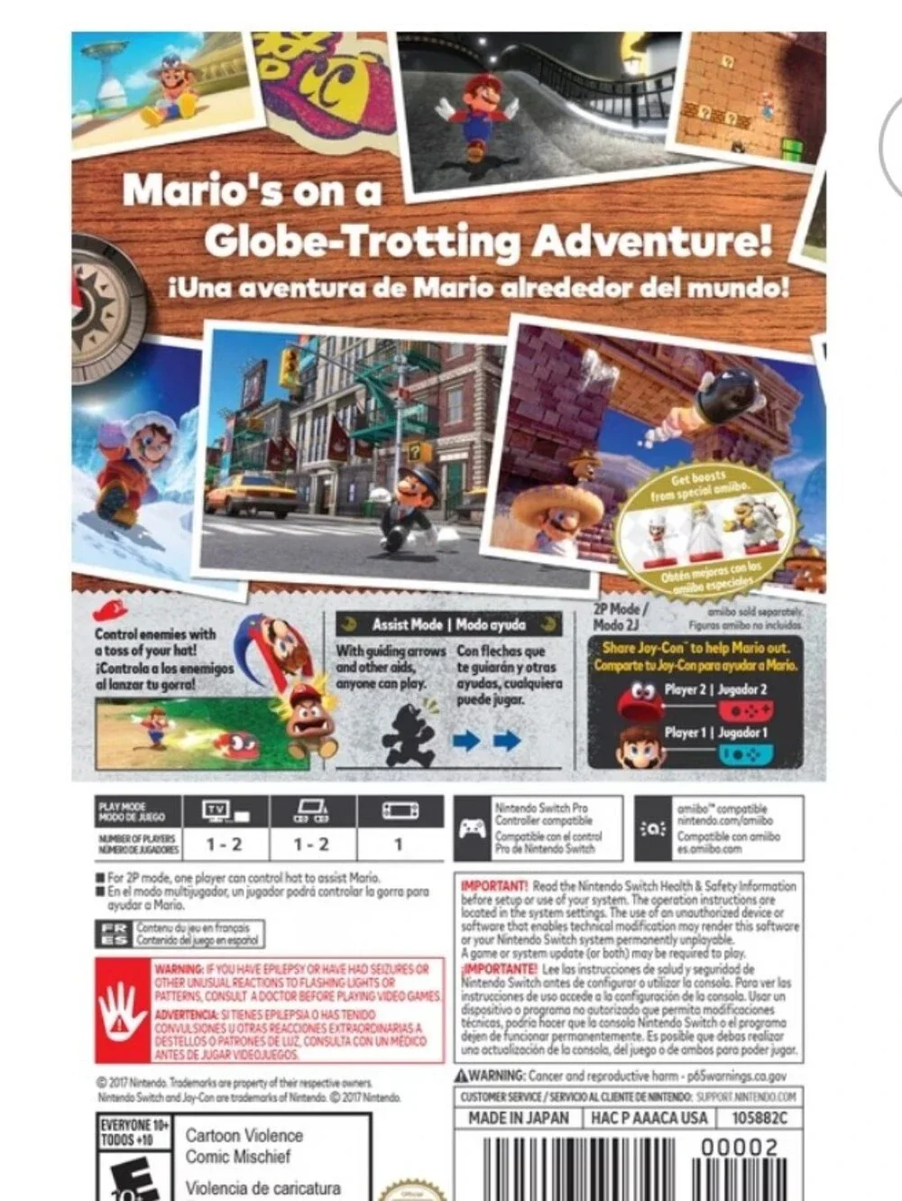Nintendo Switch Super Mario Odyssey -
